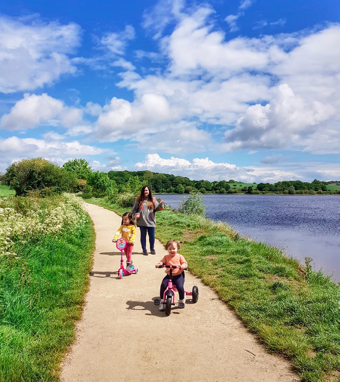 ardsley reservoir with kids